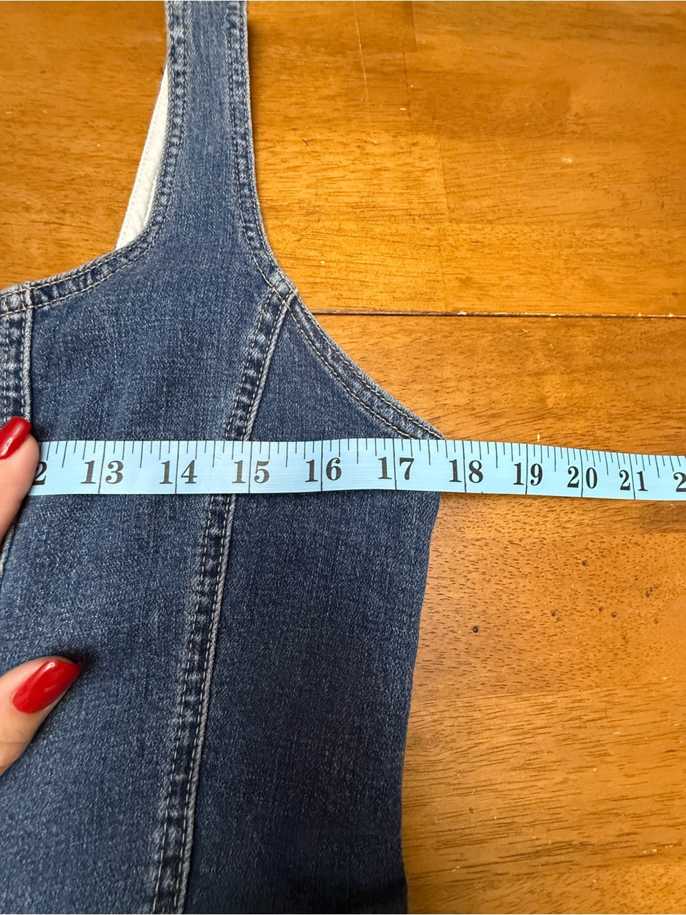 Madewell Seamed Flare Midi Dress in Croswell Wash - Picture 4 of 8